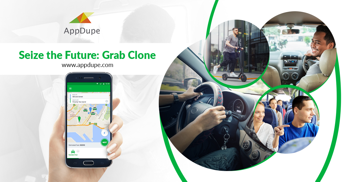 Grab taxi app