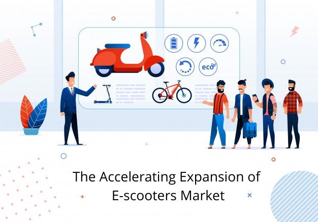 The accelerating expansion of the e-scooters market