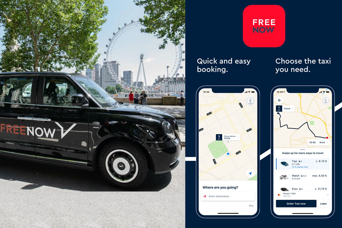 free now taxi app