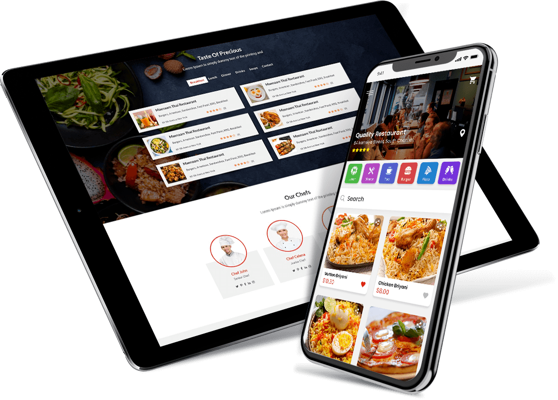 multi chain restaurant app